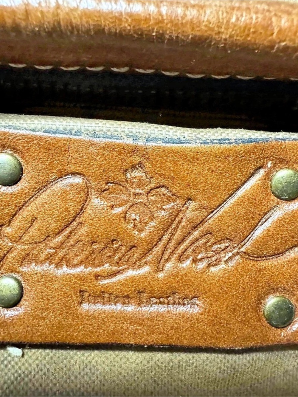 Patricia Nash Granada Crossbody Embossed Leather Brown  P5 - Picture 4 of 5